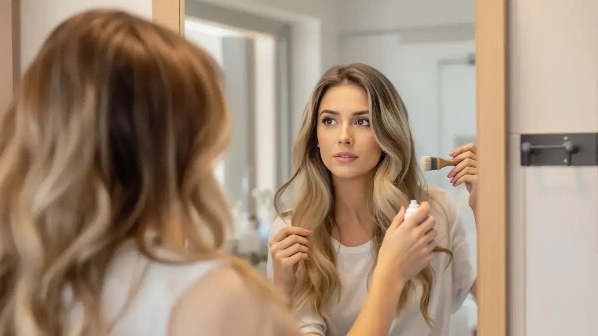Questo trucco rapido permette di coprire i capelli bianchi prima di un appuntamento importante